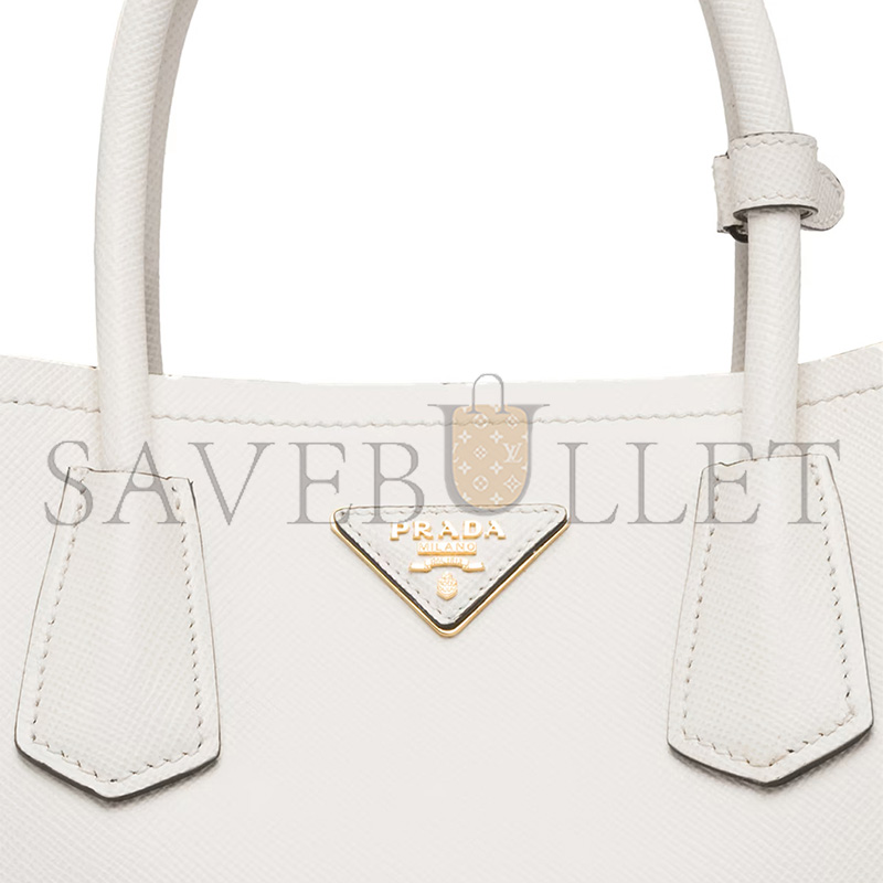 PRADA MEDIUM DOUBLE SAFFIANO LEATHER BAG 1BG775 (33*25*14.5cm)